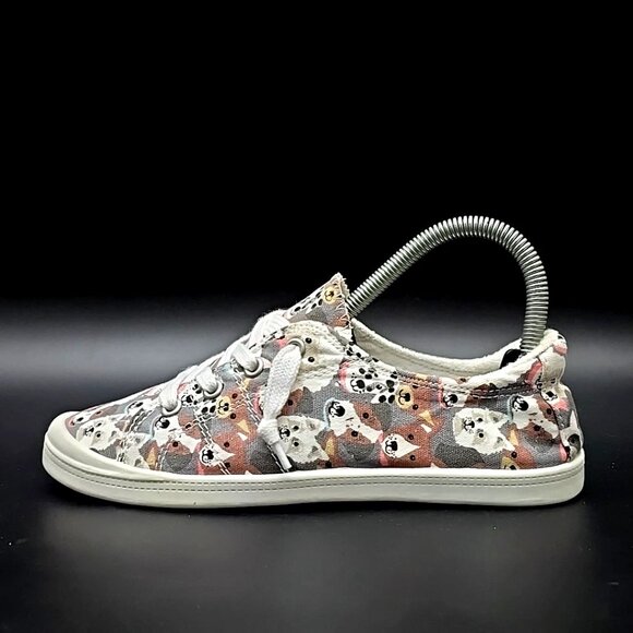 Isaac Mizrahi Ressa Multi Dogs Print Walking Slip on Sneaker Women's Size 6 M - Picture 5 of 12